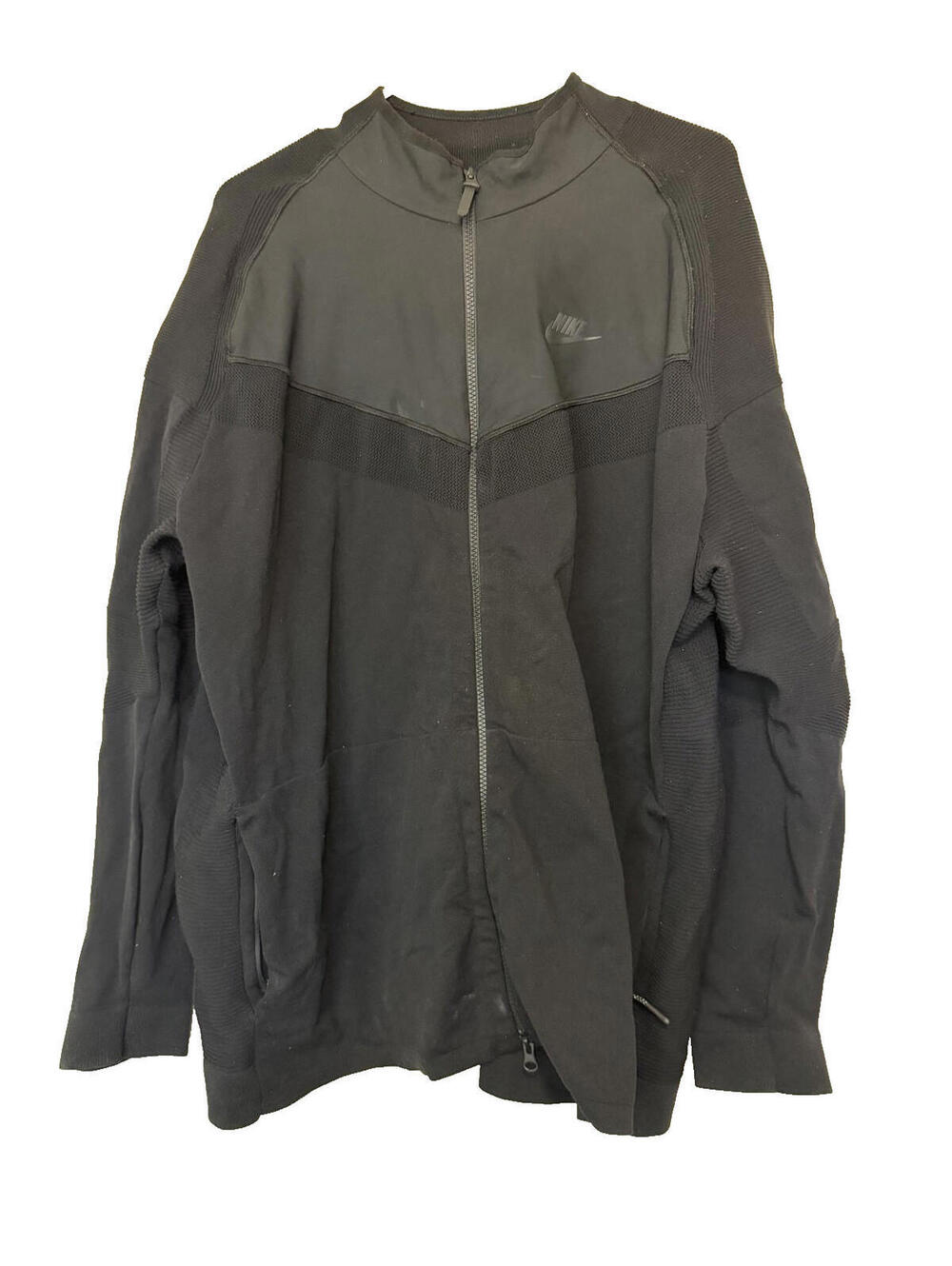 Nike Sportswear Tech Pack Knit Zip Up Black Jacket Mens XL